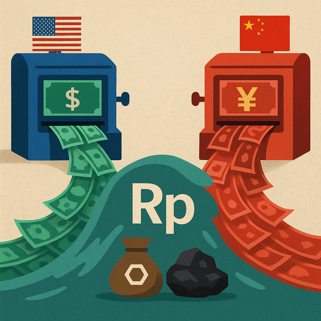 Bedah perbedaan printing money The Fed dan PBoC, mekanismenya, risiko, hingga efeknya ke rupiah dan harga komoditas Indonesia