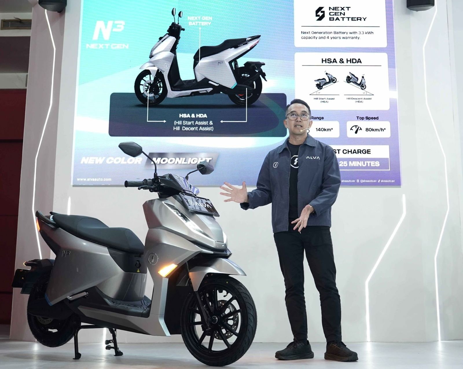 Bos ALVA ungkap penjualan motor listrik tetap melejit pada 2026 tanpa insentif. Desain flat deck dan fitur cas 280 watt jadi incaran!
