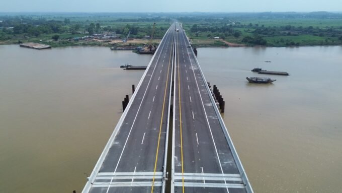 Jembatan Musi V yang menjadi bagian dari ruas tol Palembang-Betung. - Dok. HK -